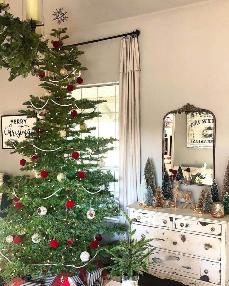 Rustic Sideboard Setup
