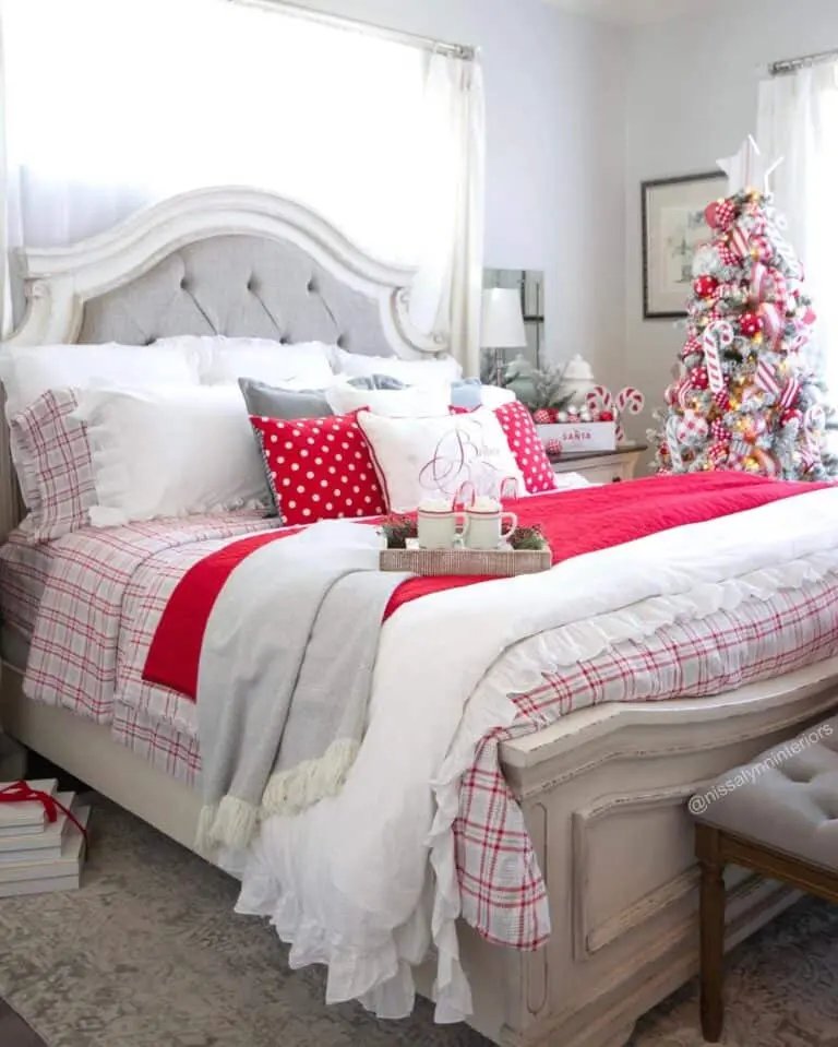 Rustic White Bed