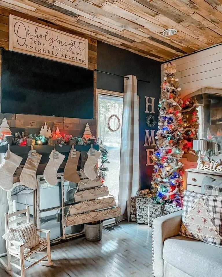 Rustic Wood Christmas Room