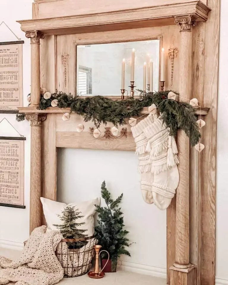 Rustic Wood Mantel