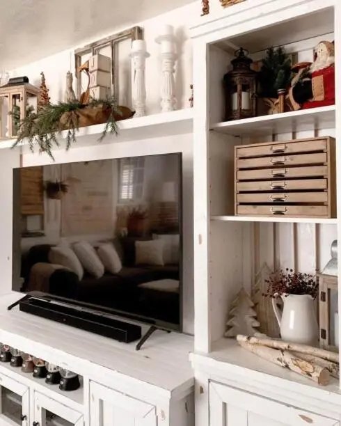 Rustic Wood TV Stand