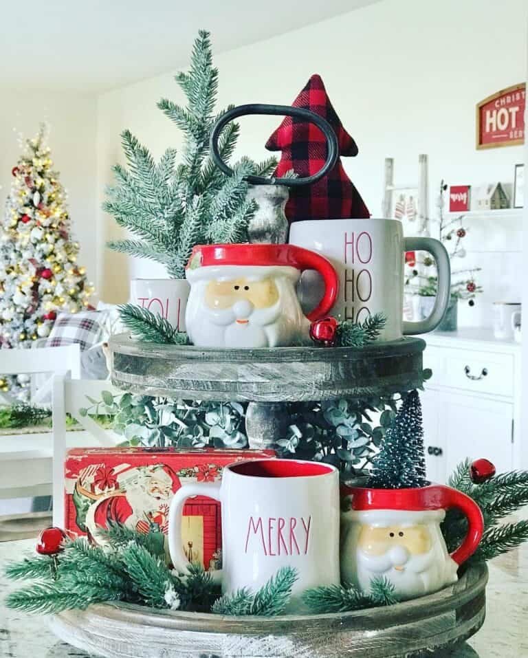 Santa Farmhouse Tray