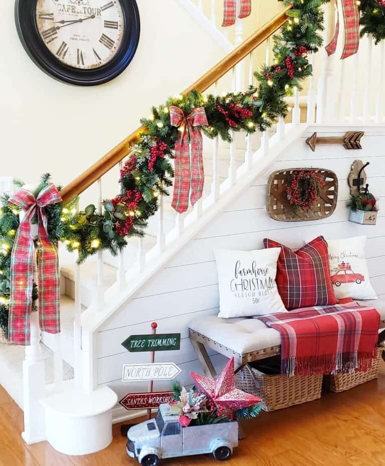 Shiplap Stair Garland