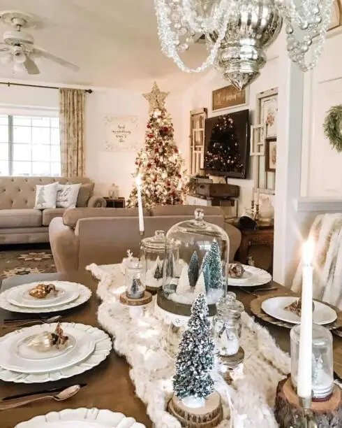 Snowy Tree Centerpieces