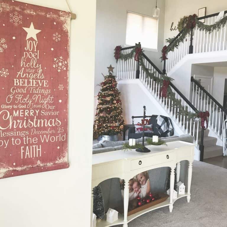 Stair Railing Garland