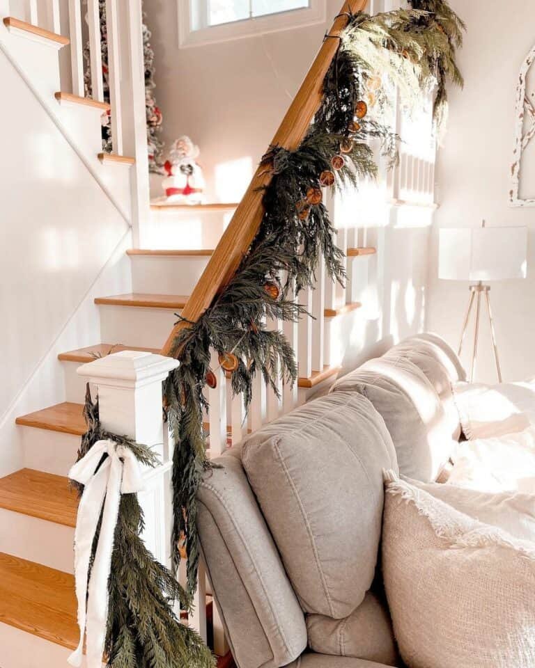 Staircase Garland Display