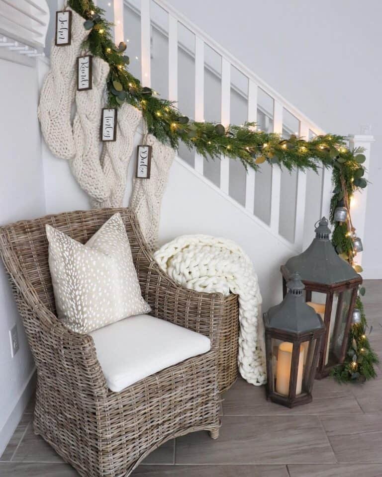 Staircase Lantern Display