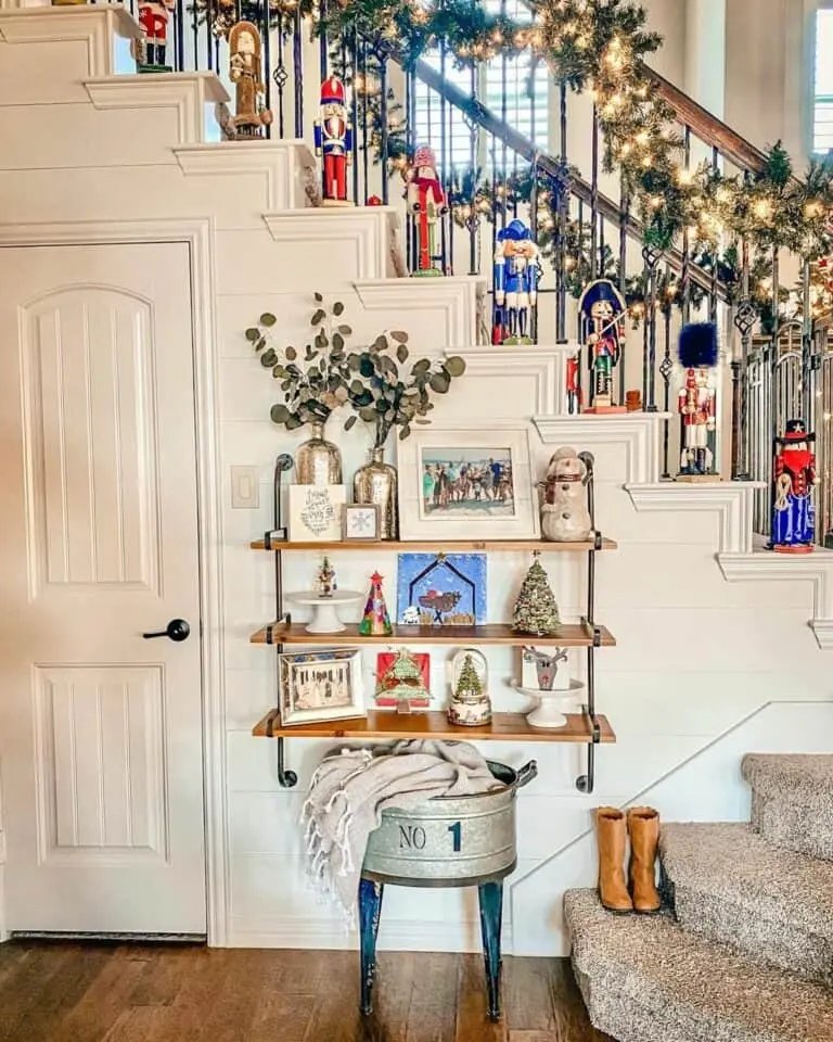 Staircase Nutcracker Display