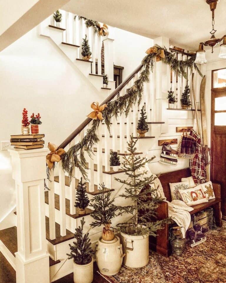 Staircase Pine Garland