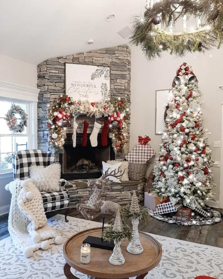 Stone Fireplace Mantel