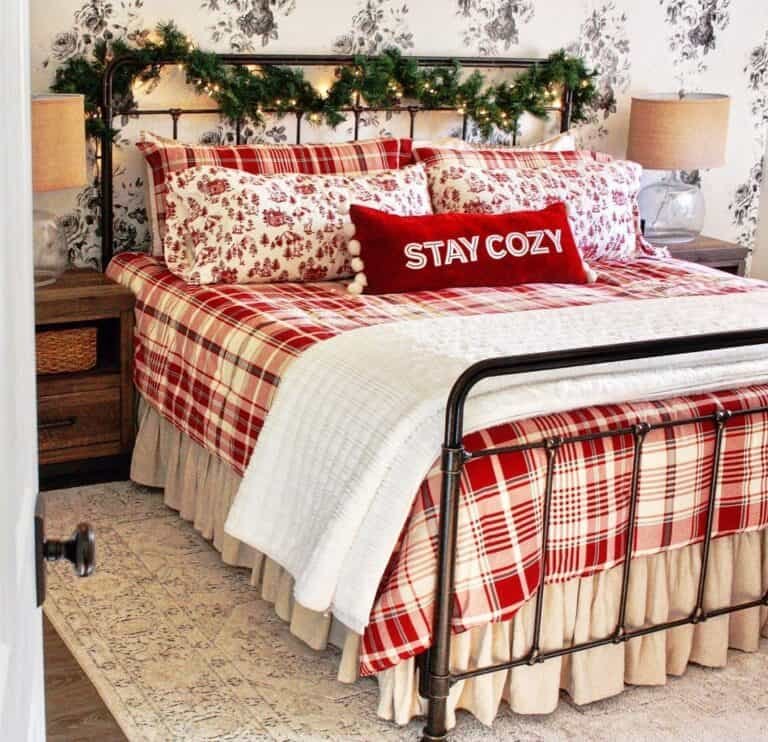 Tartan Bedding Setup