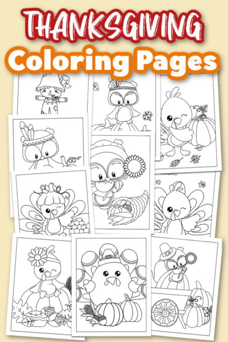 Thanksgiving Coloring Sheets