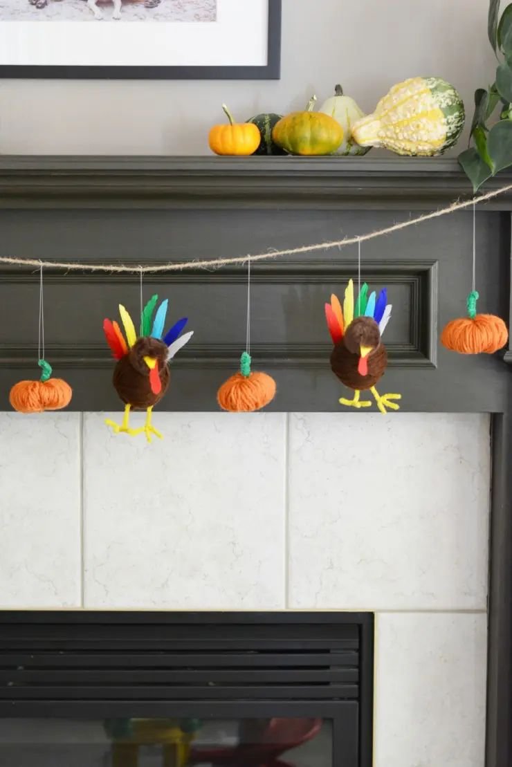 Turkey Pumpkin Garland