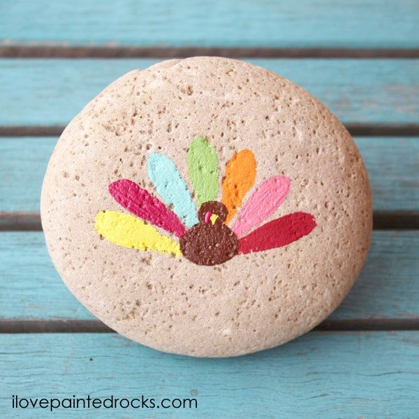 Turkey Rock Painting