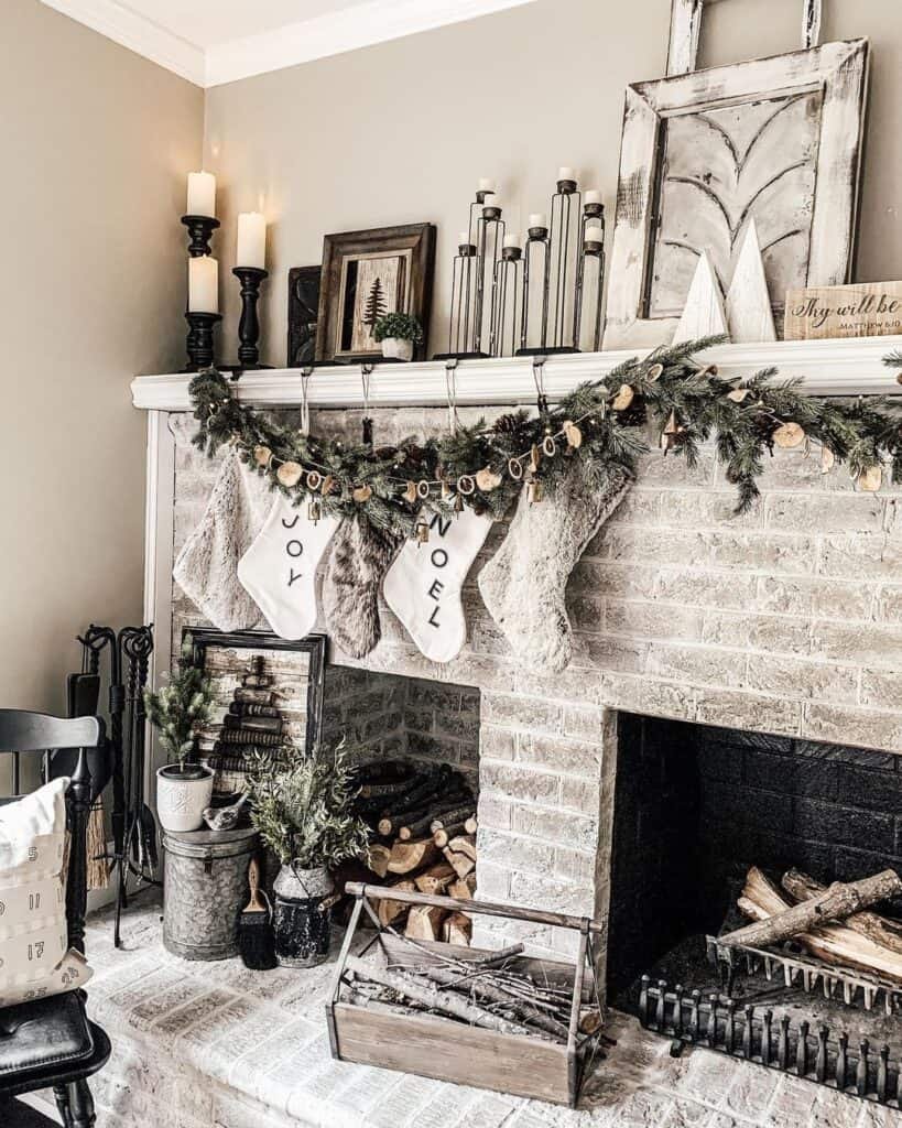 Vintage Fireplace Styling