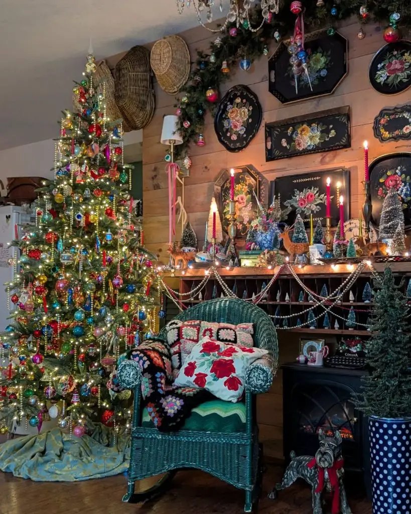 Vintage Ornament Display