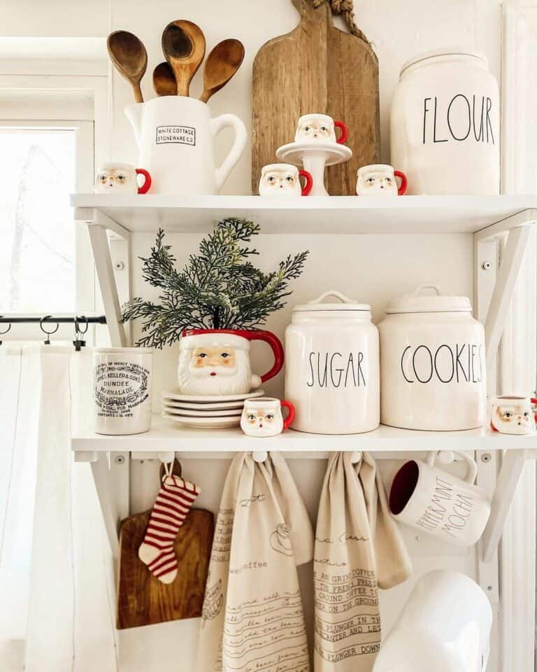 Vintage Santa Mugs