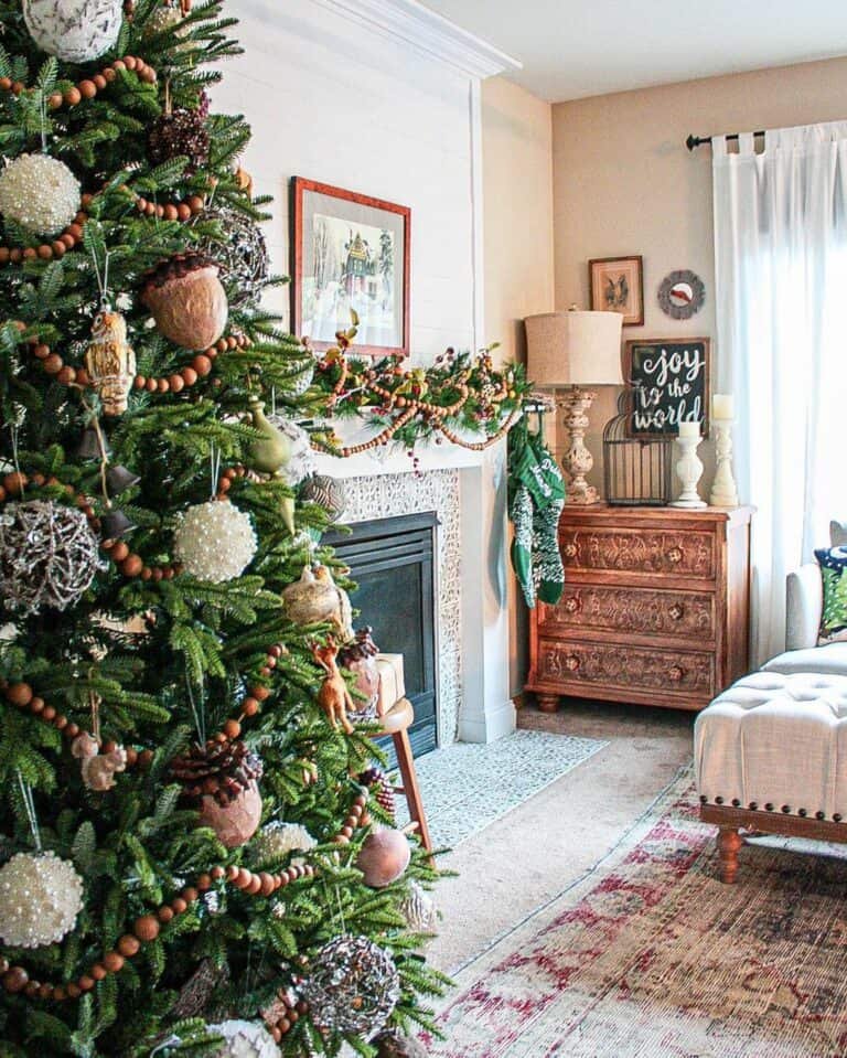 Vintage Wood Mantle