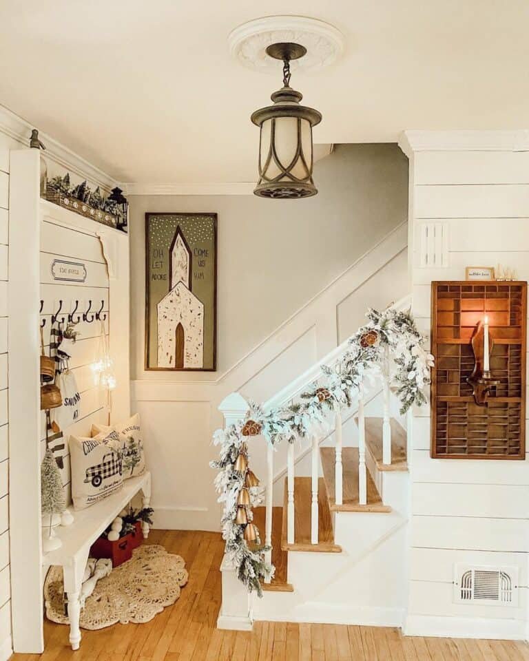 White Bench Display