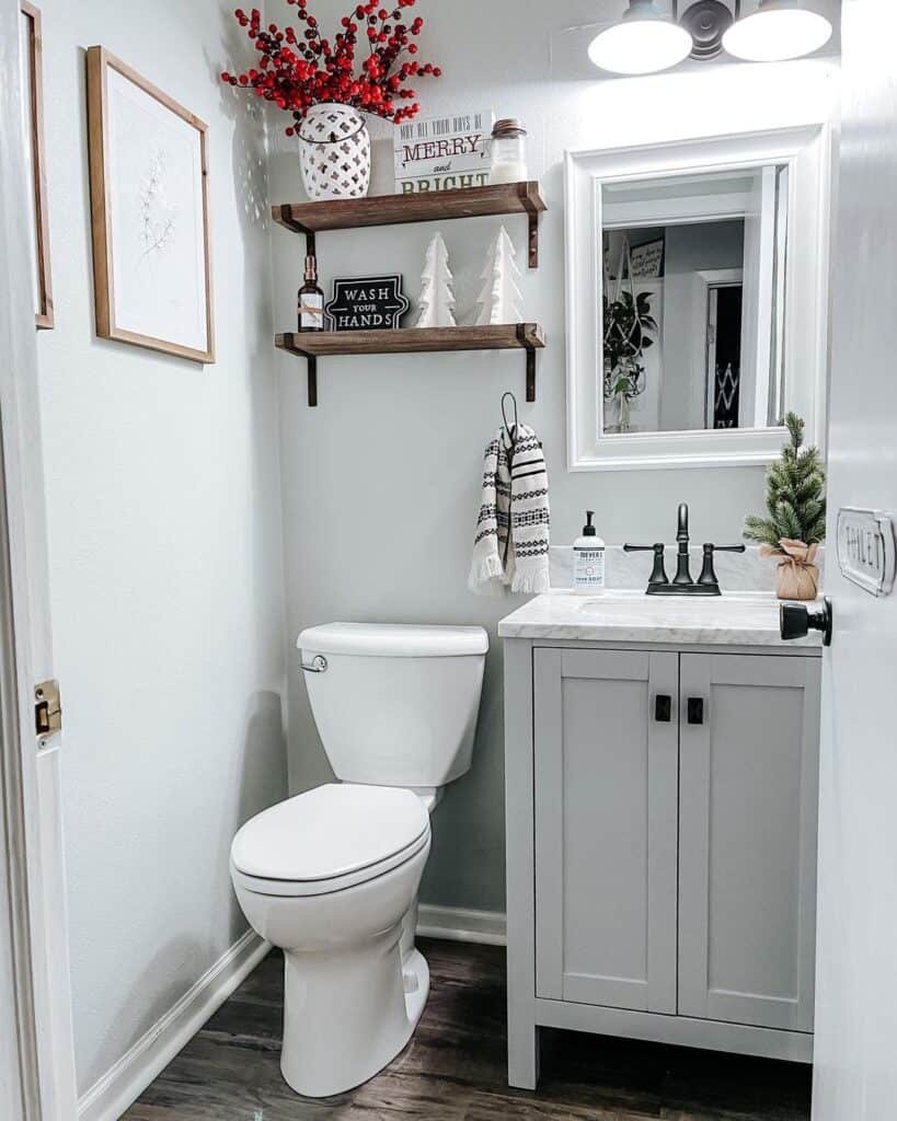 White Christmas Bathrooms