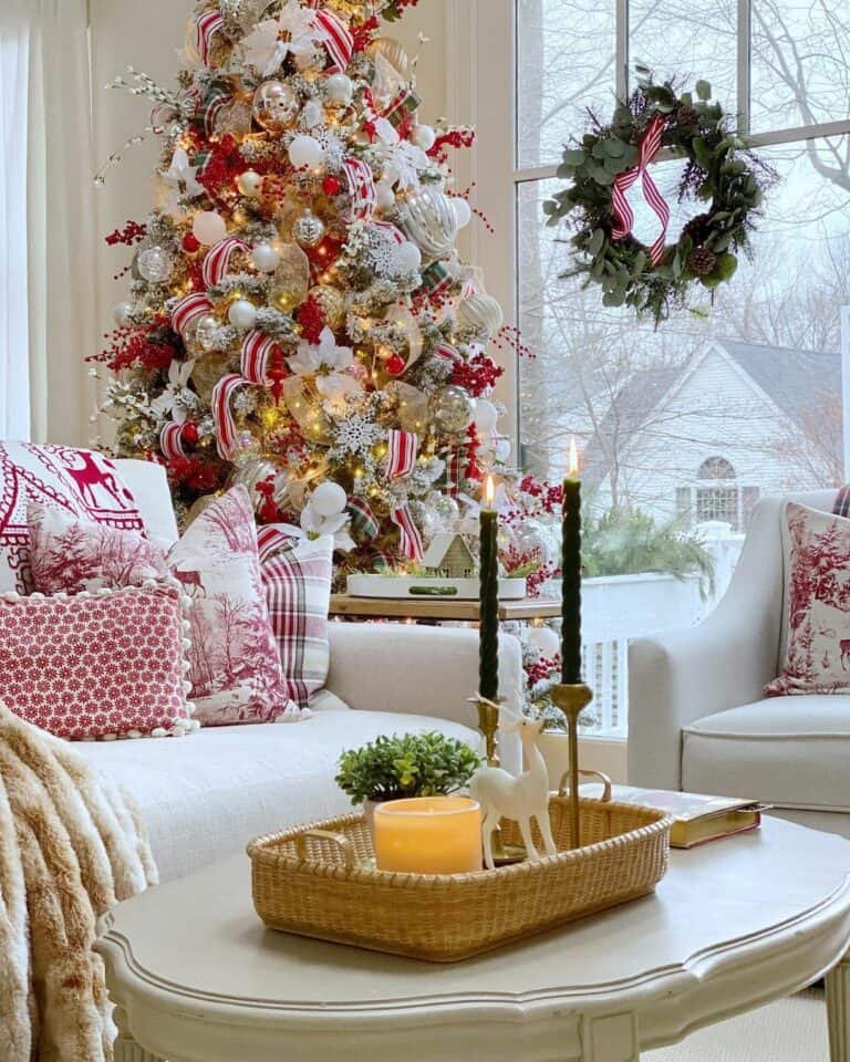 White Christmas Pillows