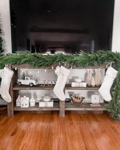 White Christmas Stockings