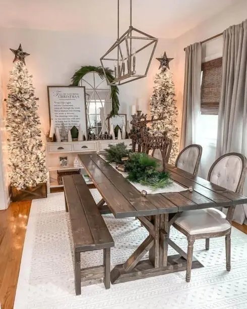 White Christmas Trees