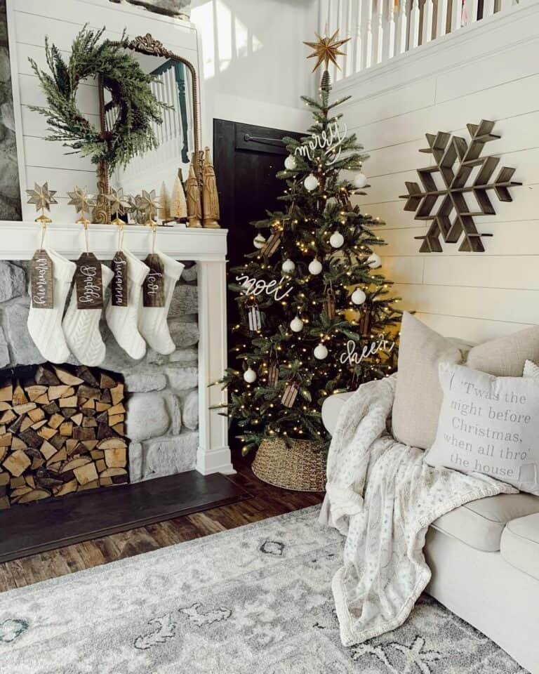 White Farmhouse Tree