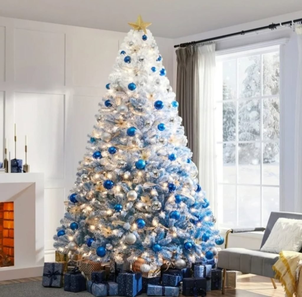 White Flocked Tree