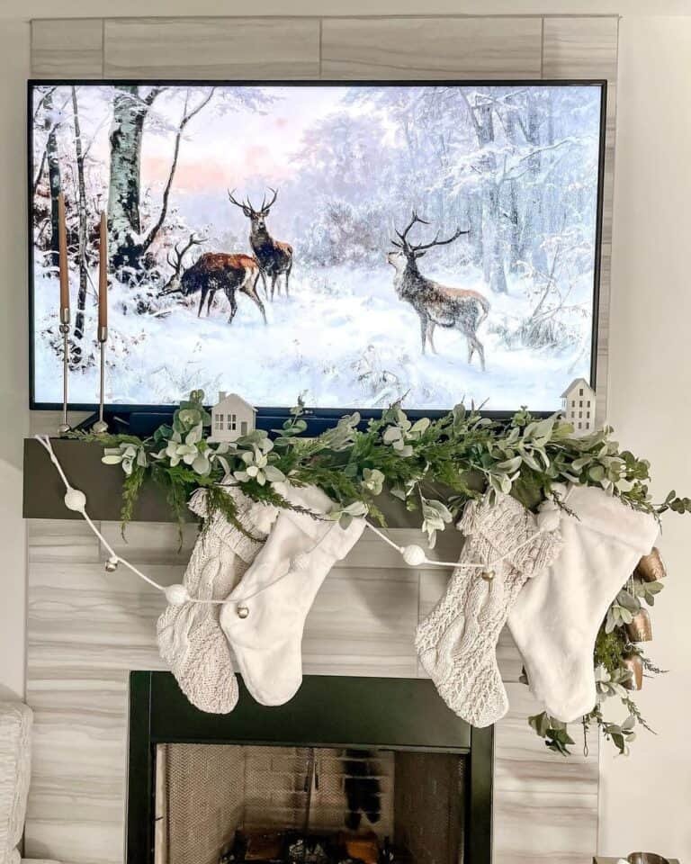 White Knit Stockings