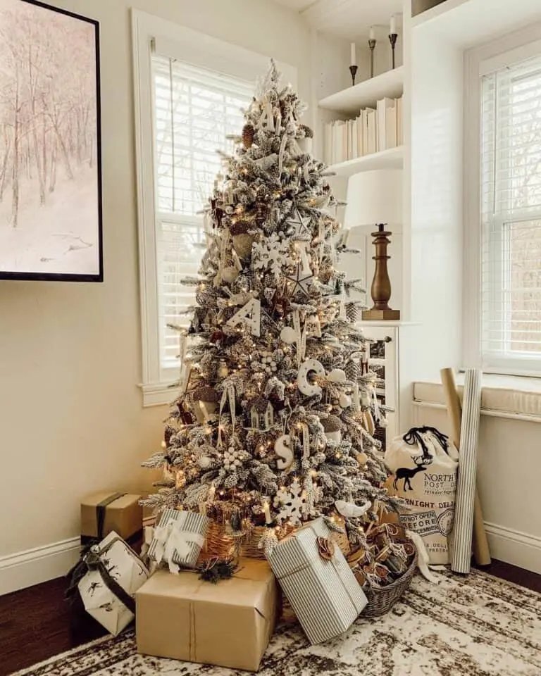 White Letter Ornaments