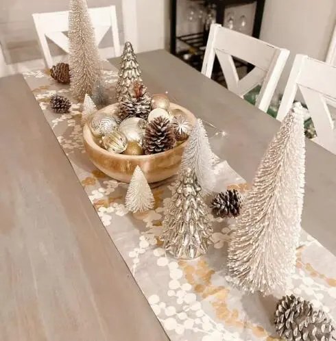 White Metallic Tablescape