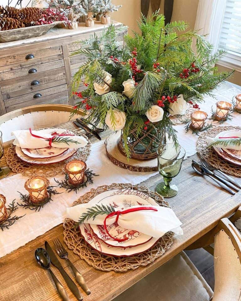 White Rose Centerpiece