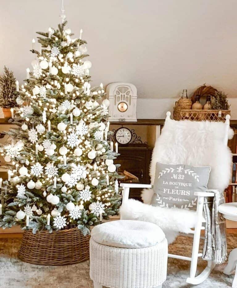 White Snowflake Ornaments