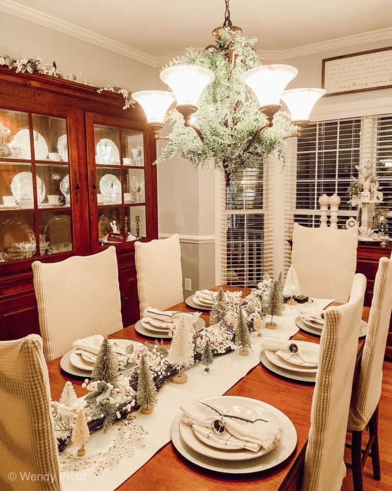 White Table Runner