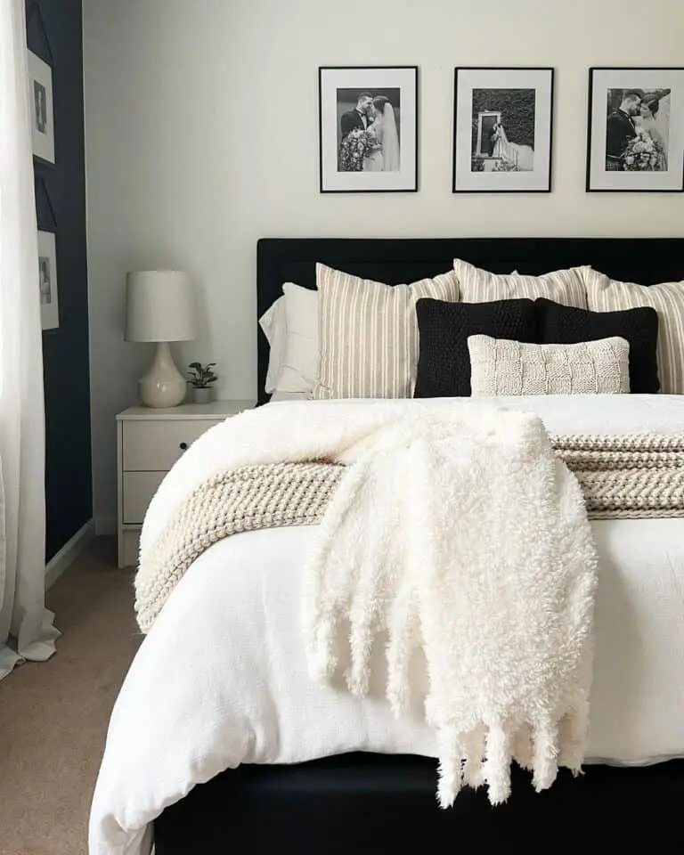 White Tassel Throw