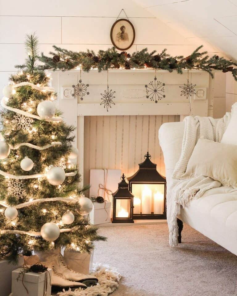 White Tree Decor