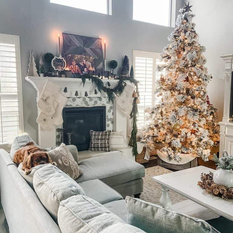 White Tree Grey Skirt