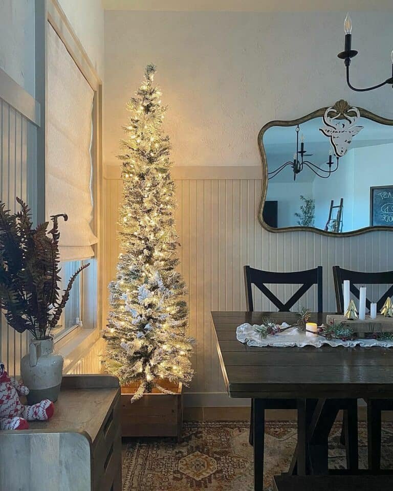 White Tree Wooden Box
