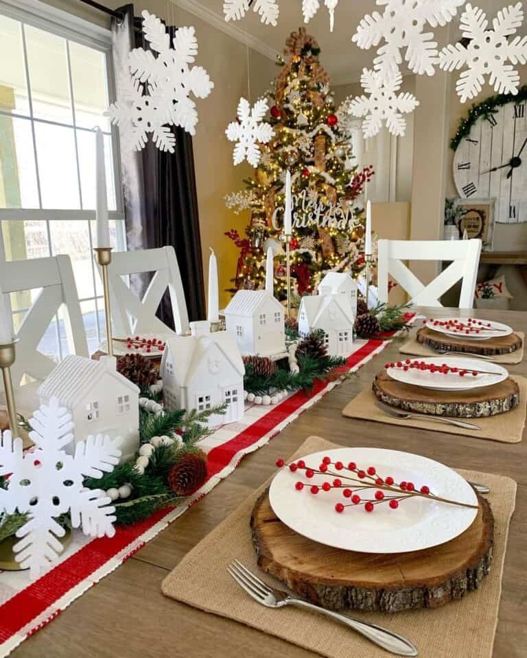 White Village Centerpiece