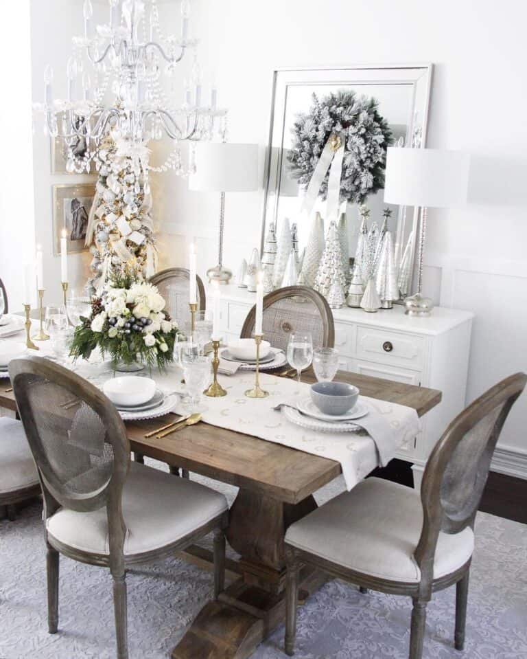 White Winter Centerpieces