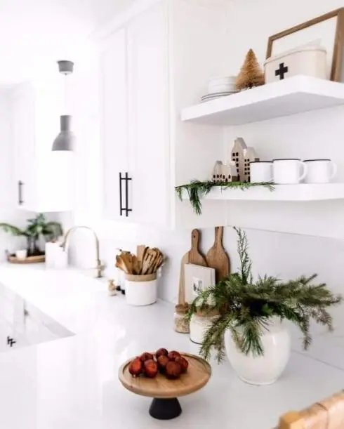 White Winter Kitchen