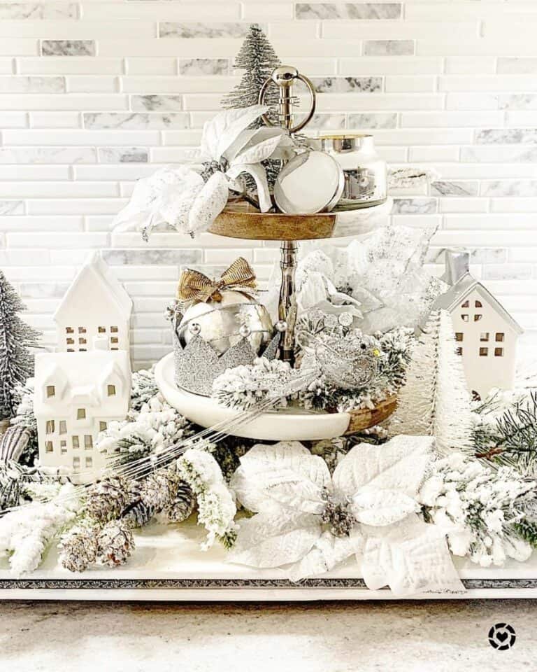 White Winter Tray