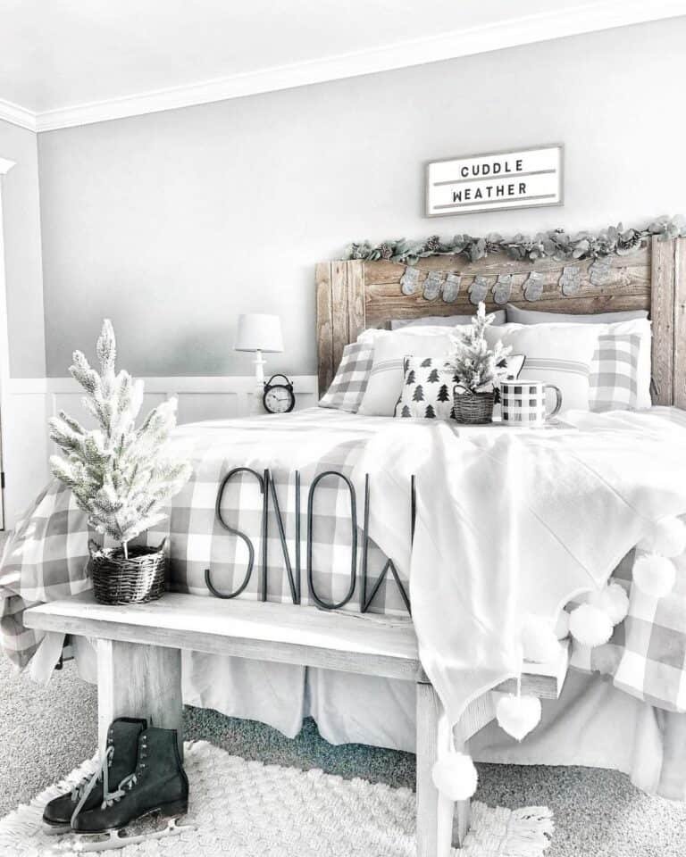 Winter Bedroom Styling