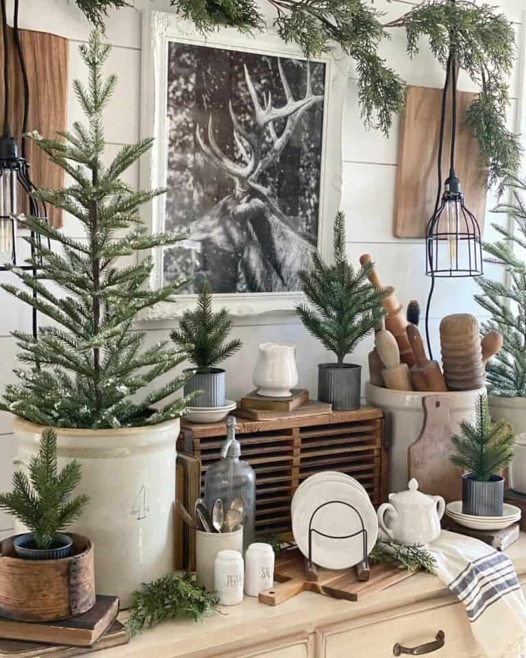 Winter Buffet Display