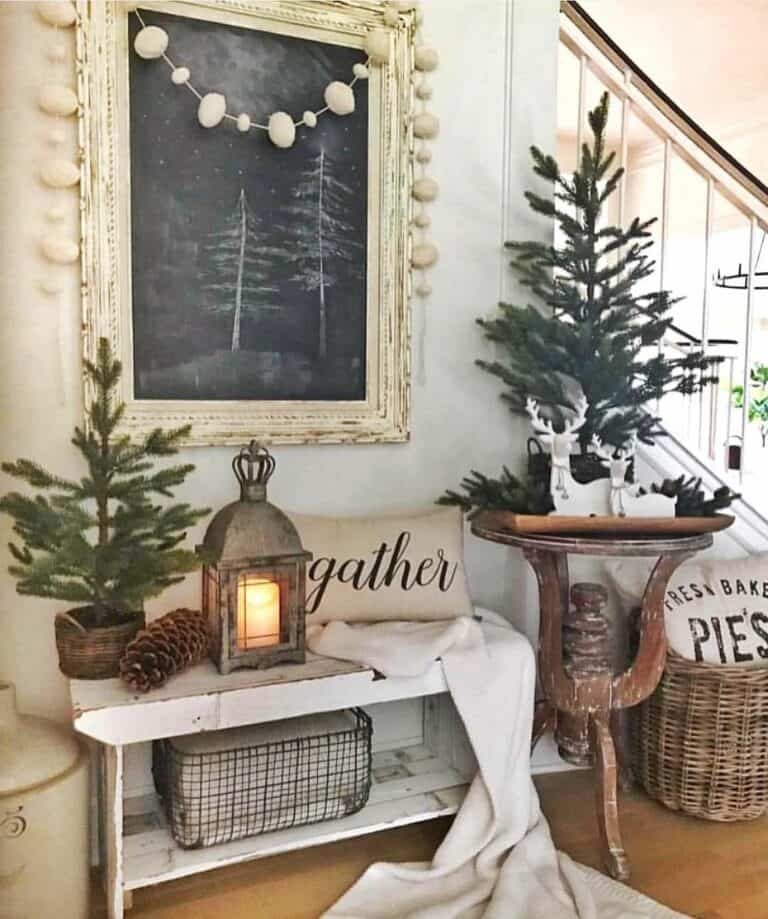 Winter Entryway Decor