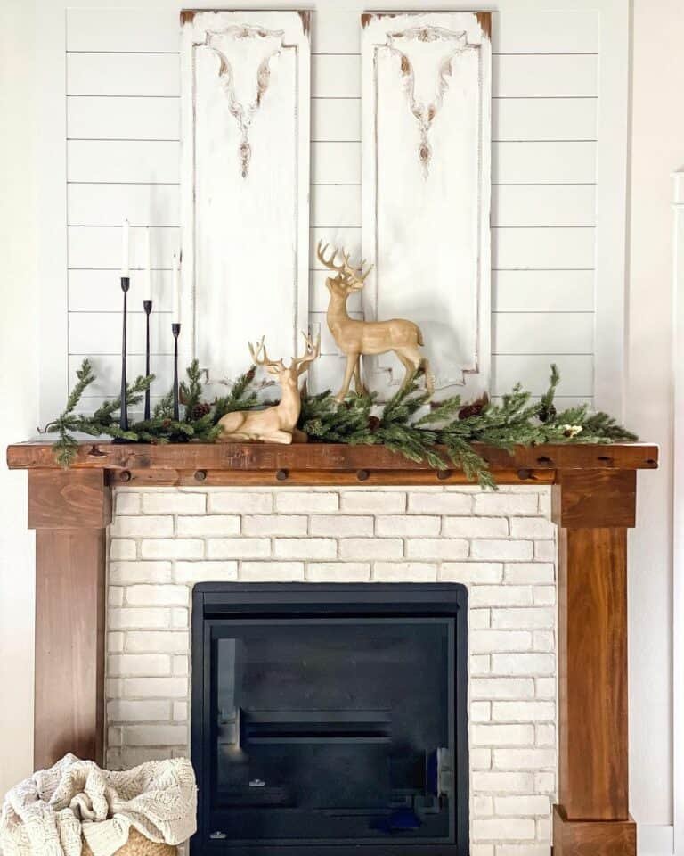 Winter Mantle Decor