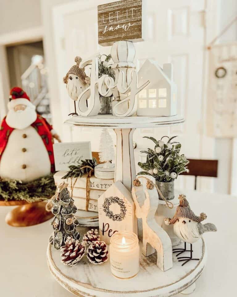 Winter Rustic Tray