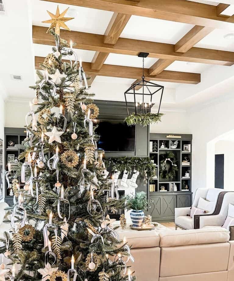 Wood Beam Chandelier