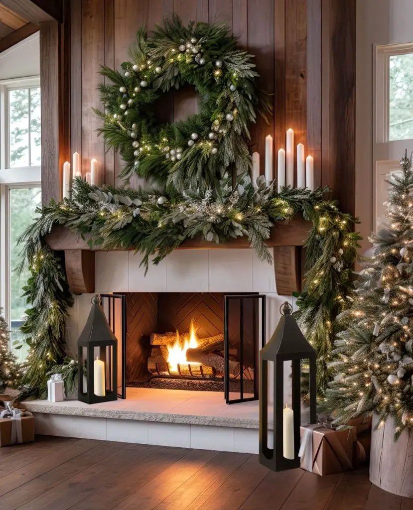 Wood Beam Mantels